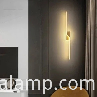 Luz de parede nórdica elegante para quarto e corredor modernos